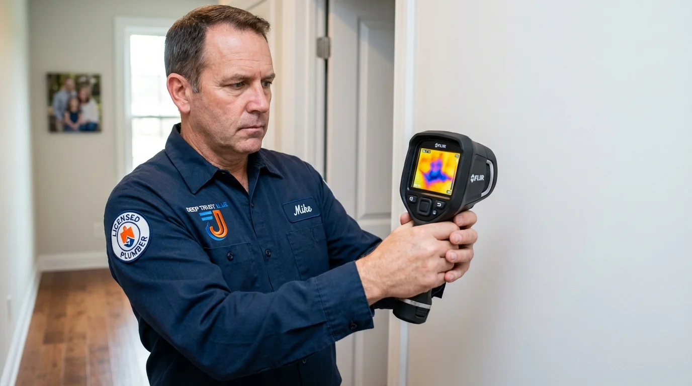 Thermal imaging leak detection by Johns Plumbing LLC in Jackson Center